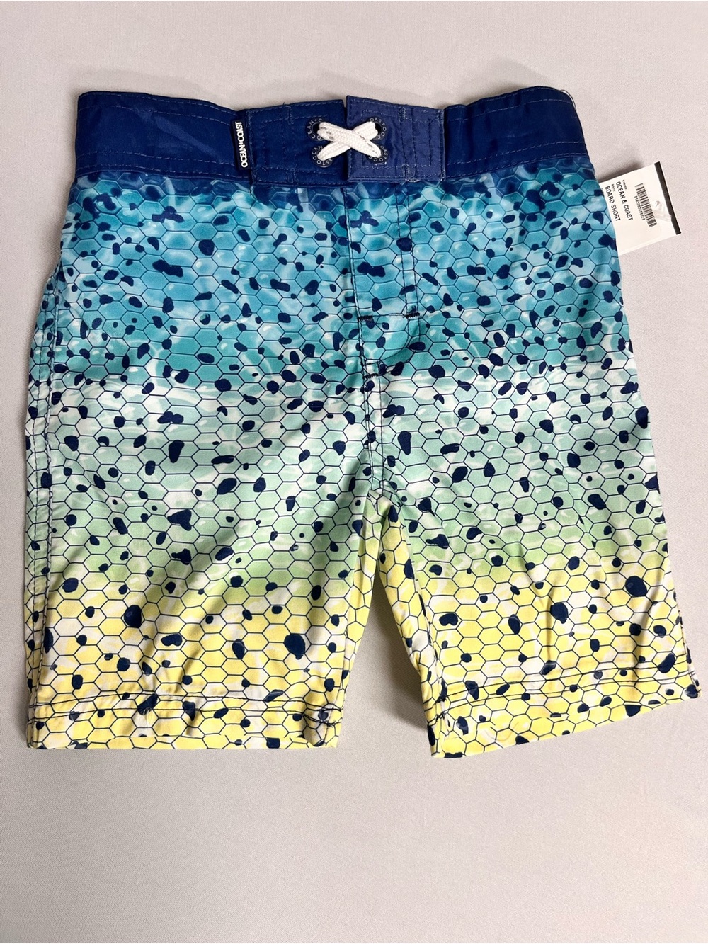 Brand New-Ocean Coast Boys' Orca Print Lined Swim Trunks